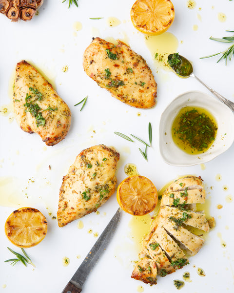 3 Lemon & Herb Whole Chicken Breast (450g)