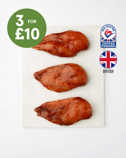 3 BBQ Whole Chicken Breast (450g)
