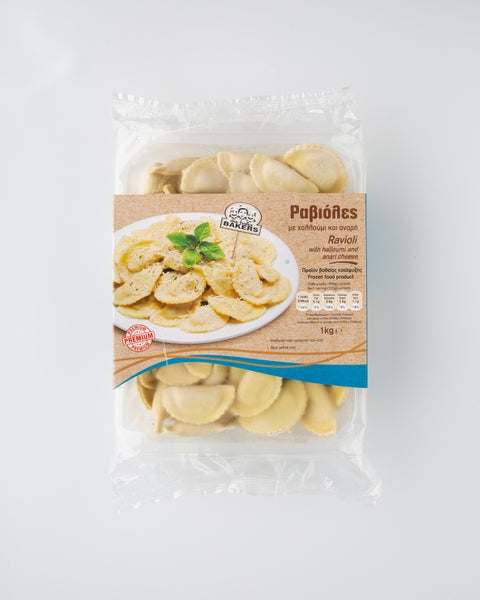 Ravioli with Halloumi and Anari Cheese (1kg)