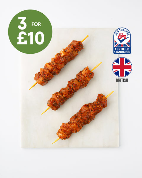 4 Piri Piri Chicken Breast Skewers