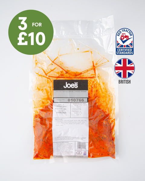 3 Piri Piri Whole Chicken Breast Fillets(450g)