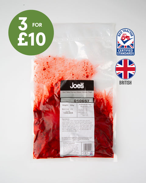 Red Tikka Whole Chicken Thighs (650g)