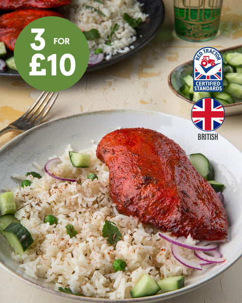 3 Red Tikka Whole Chicken Breast (450g)