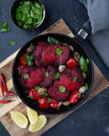Sweet Red Tikka Whole Chicken Thighs (650g)