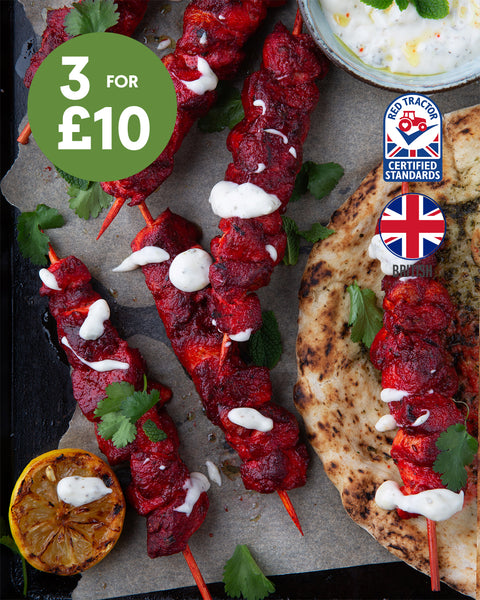 4 Tandoori Medium Breast Skewers