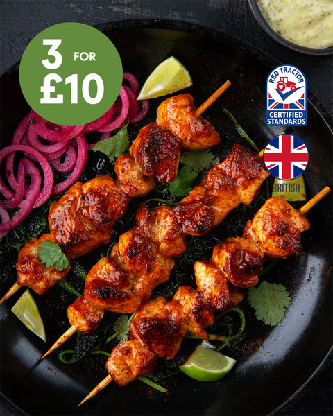 4 Tikka Chicken Breast Skewers