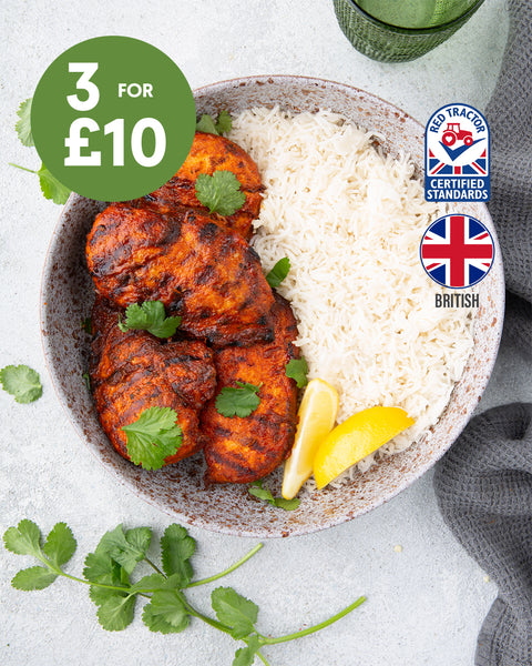 3 Tikka Whole Chicken Breast Fillets (450g)