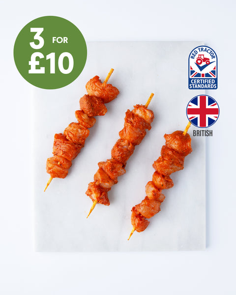 4 Tikka Chicken Breast Skewers
