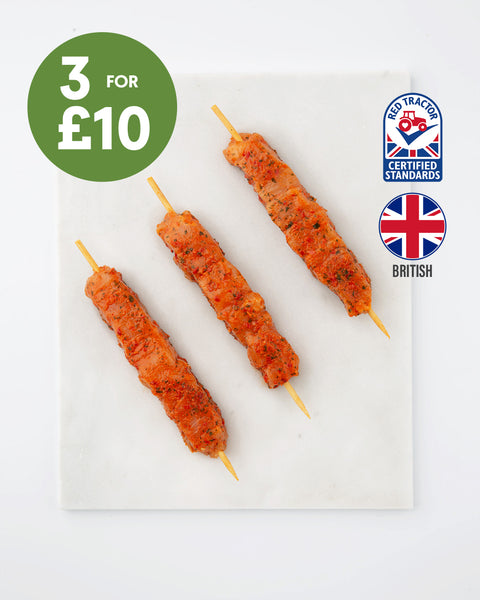 4 Maple & Sweet Chilli Chicken Breast Skewers