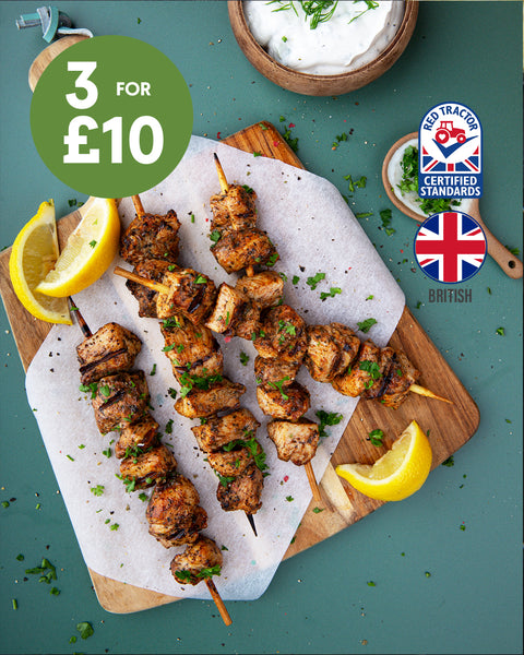 4 Mediterranean Chicken Breast Skewers