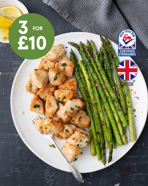 Plain Diced Chicken Breast (450g)